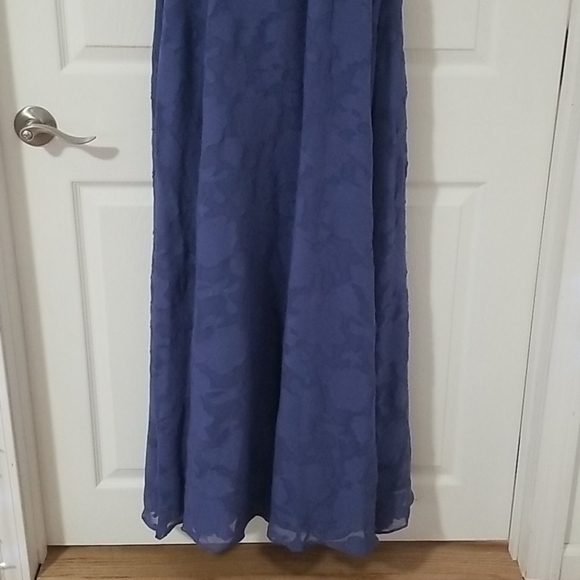 NWT Tahari ASL Chiffon Ruffled Gown - size 14 - Picture 2 of 8